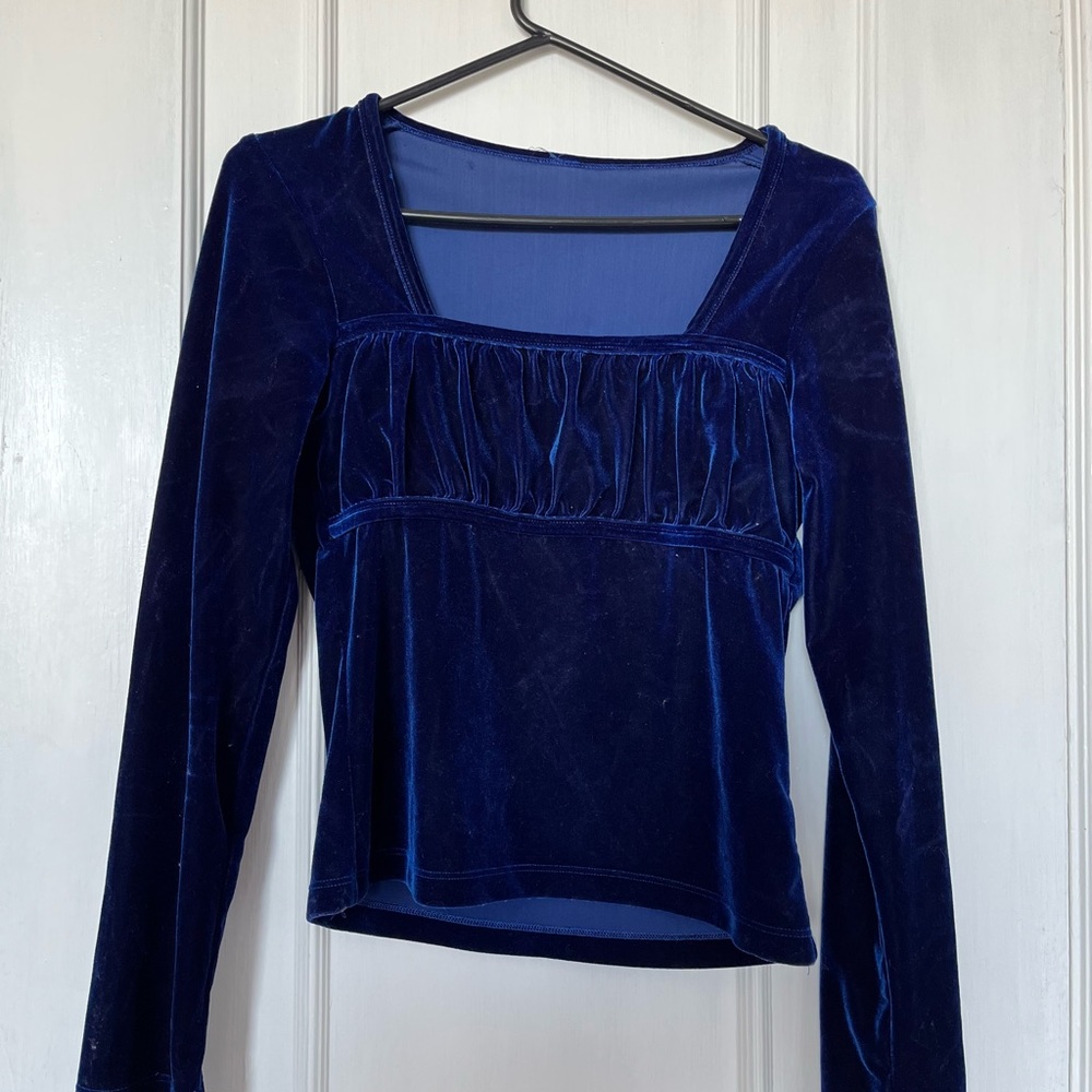 Blue Velvet Shirt
